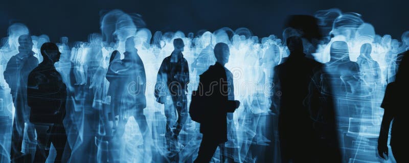 This image portrays an abstract visualization of anonymity in digital spaces, featuring multiple ghost-like figures in blue tones suggesting movement and presence without clear identity. The concept of privacy, security, and the transient nature of digital interactions are encapsulated in this powerful visual metaphor. AI generated. This image portrays an abstract visualization of anonymity in digital spaces, featuring multiple ghost-like figures in blue tones suggesting movement and presence without clear identity. The concept of privacy, security, and the transient nature of digital interactions are encapsulated in this powerful visual metaphor. AI generated