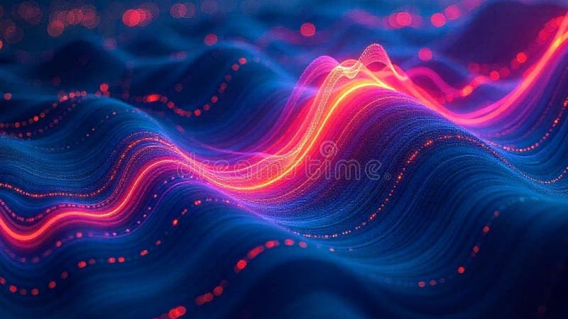 Абстрактные волнистые и многослойные фигуры иллюстрация вектора