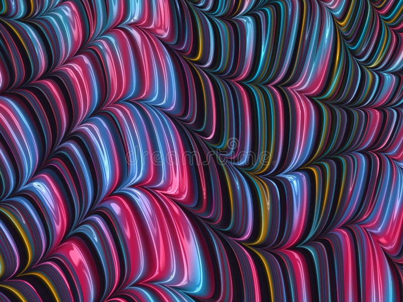Абстрактные текстурированные линии фрактали красочные и волны, 3d представляют для дизайна и развлечений Предпосылка для брошюры, иллюстрация штока Абстрактные текстурированные линии фрактали красочные и волны, 3d представляют для дизайна и развлечений Предпосылка для брошюры, иллюстрация штока