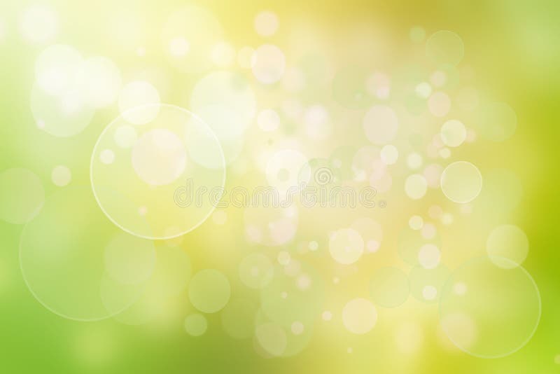 Абстрактный зеленый свет и желтая красочная предпосылка bokeh лета иллюстрация штока