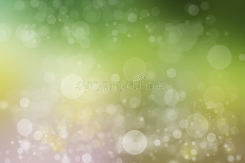 Абстрактный зеленый свет и желтая красочная предпосылка bokeh лета бесплатная иллюстрация