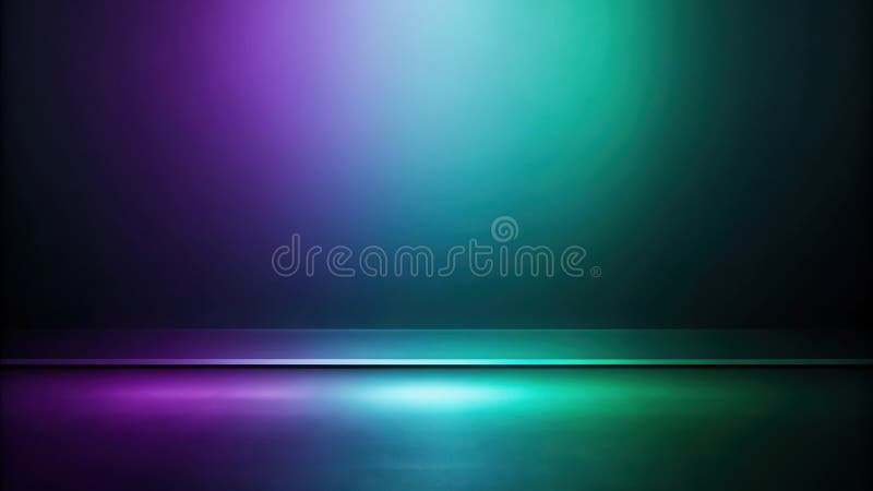 Абстрактный студийный фон с подсветкой платформы и градиентным освещением. ИИ поколения иллюстрация штока