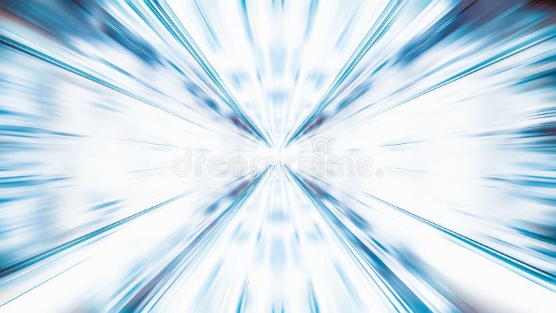 Blur zoom abstract background in blue and white, vanishing point diminishing perspective. Information technology, tech wallpaper, internet connection, or financial business concept. Blur zoom abstract background in blue and white, vanishing point diminishing perspective. Information technology, tech wallpaper, internet connection, or financial business concept
