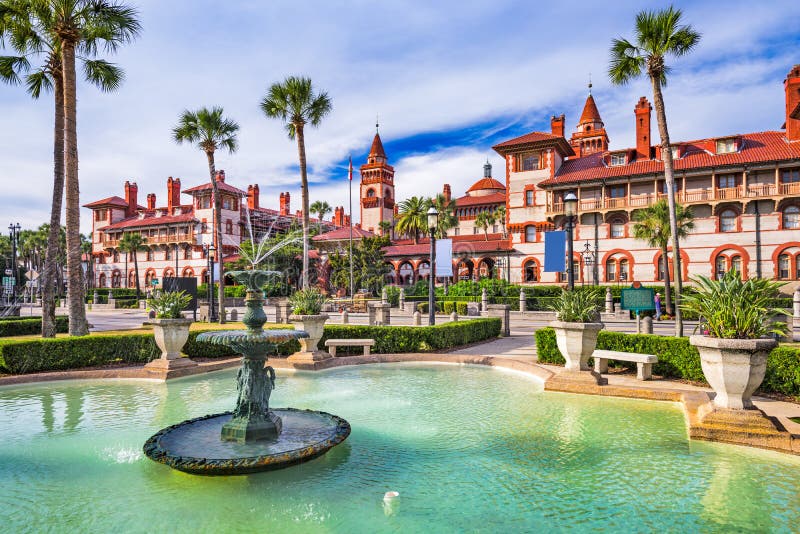 St. Augustine, Florida, USA town square and cityscape. St. Augustine, Florida, USA town square and cityscape.