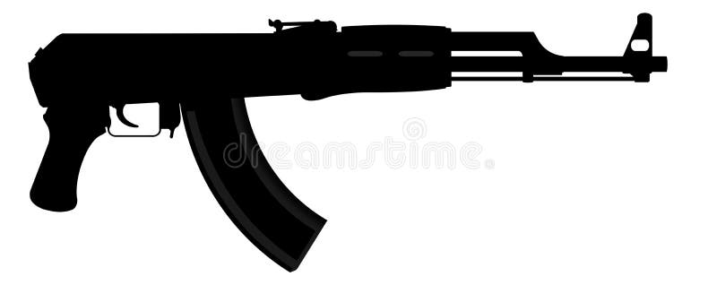 Автомат Калашниковаа AK47 иллюстрация вектора Автомат Калашниковаа AK47 иллюстрация вектора