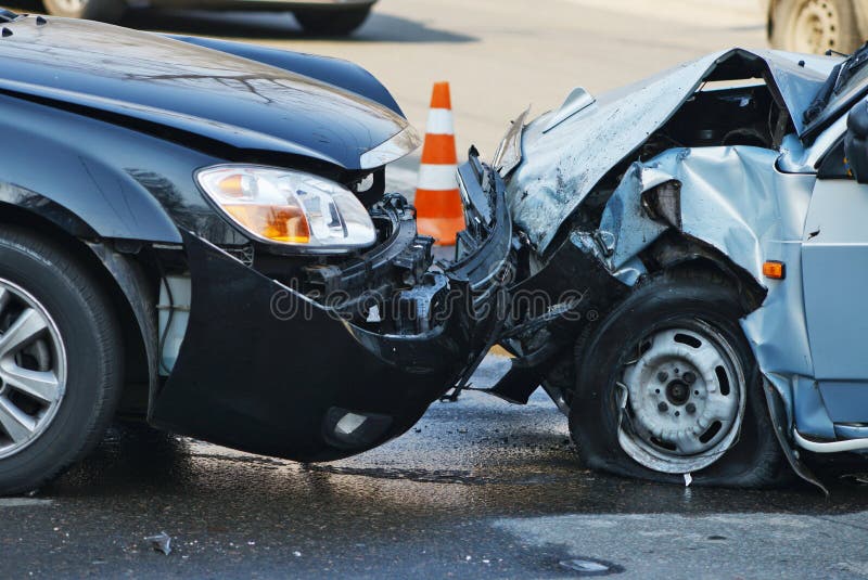 Car accident on the road. Car accident on the road