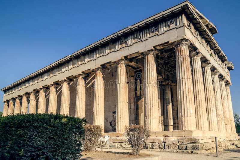 Агора, висок Hephaestus в Афинах стоковое фото Агора, висок Hephaestus в Афинах стоковое фото