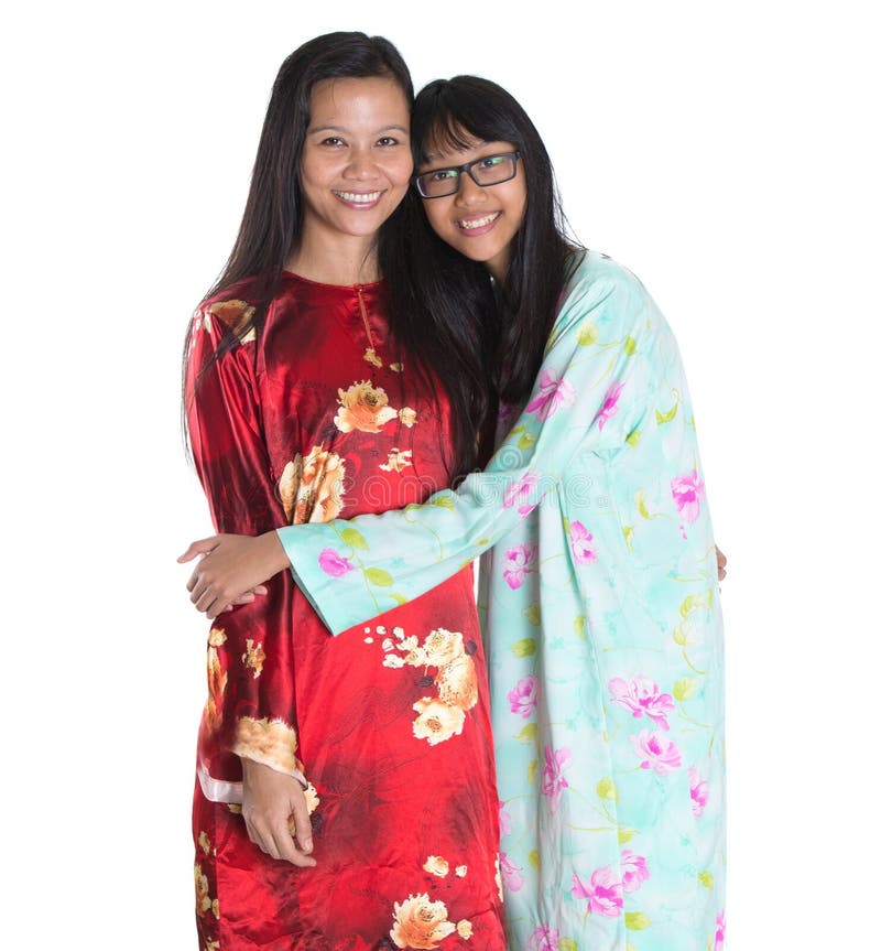 Азиатские мать и дочь-подросток Malay III стоковые изображения Азиатские мать и дочь-подросток Malay III стоковые изображения