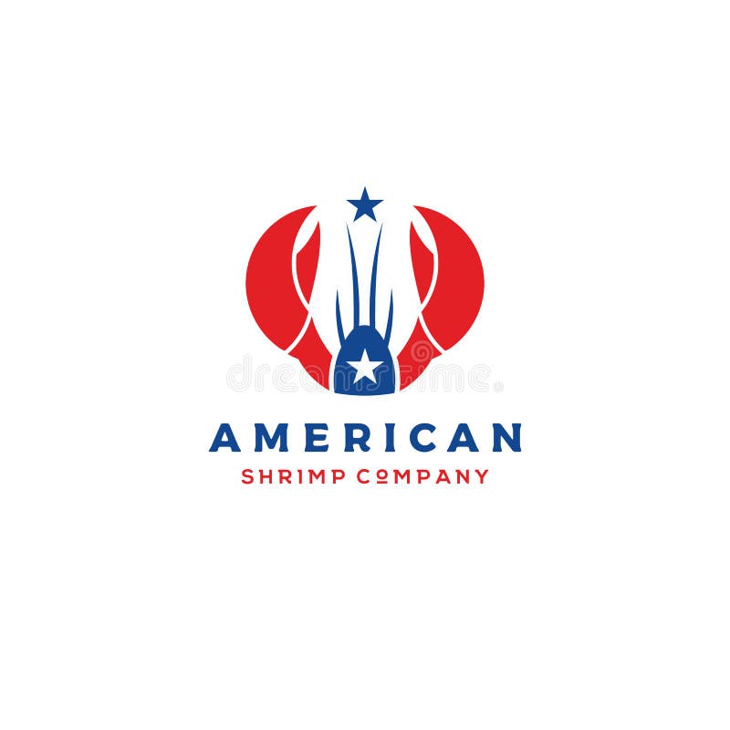 Американский логотип морепродуктов.. Дизайн логотипа краба рака креветки, креветки, омар