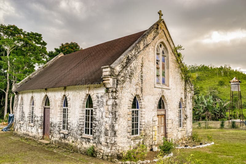Англиканская церковь Андрея Первозванного в St Mary, Ямайке стоковая фотография Англиканская церковь Андрея Первозванного в St Mary, Ямайке стоковая фотография