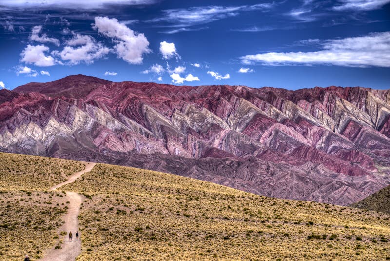 Fourteen colors hill, cerro de los 14 colores, Hornocal, Jujuy Argentina, Quebrada de Humahuaca. Fourteen colors hill, cerro de los 14 colores, Hornocal, Jujuy Argentina, Quebrada de Humahuaca