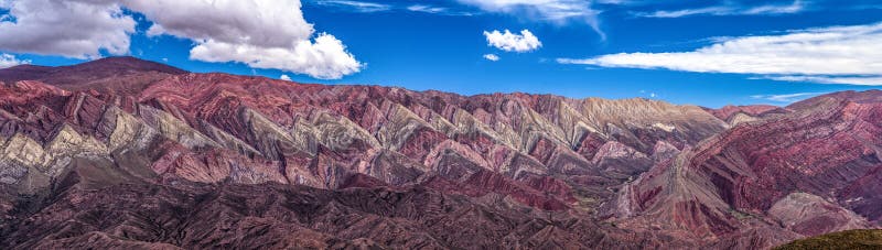 Fourteen colors hill, cerro de los 14 colores, Hornocal, Jujuy Argentina, Quebrada de Humahuaca. Fourteen colors hill, cerro de los 14 colores, Hornocal, Jujuy Argentina, Quebrada de Humahuaca