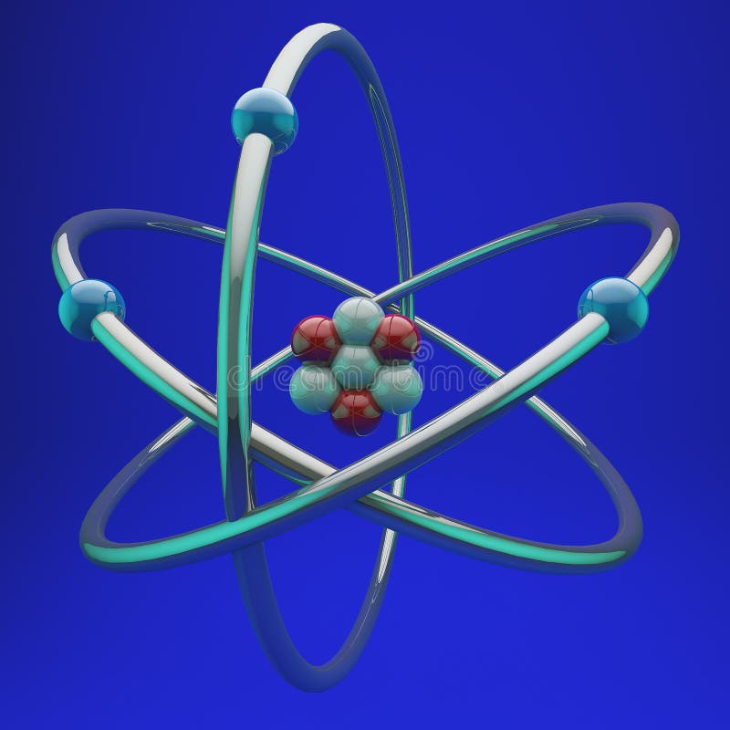 модель лития атома иллюстрация вектора. иллюстрации насчитывающей круг ...
