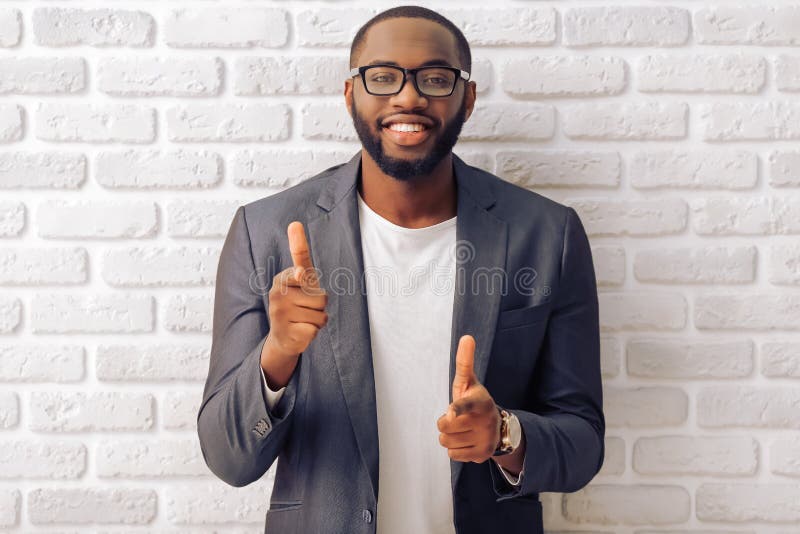 Афроамериканский бизнесмен стоковое изображение rf