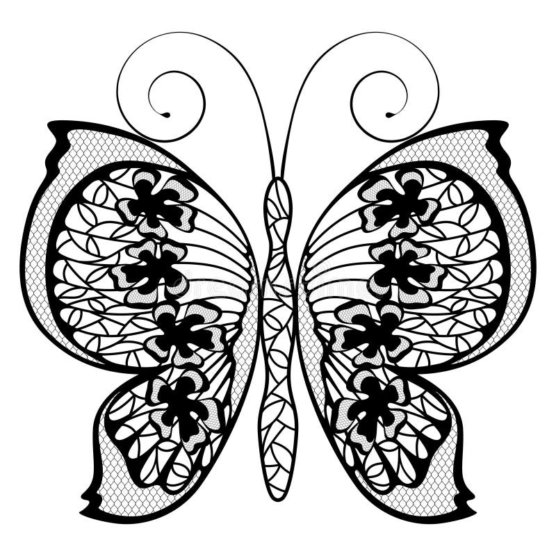 Бабочка шнурка иллюстрация вектора. иллюстрации насчитывающей шнурка .