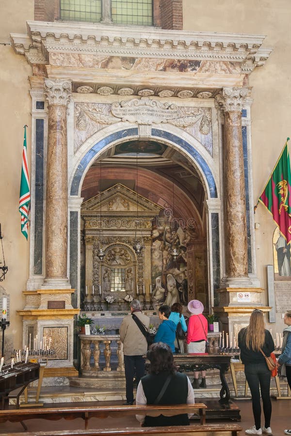 Basilica of San Domenico in Siena, Italy, one of the most important churches in Siena. Basilica of San Domenico in Siena, Italy, one of the most important churches in Siena.