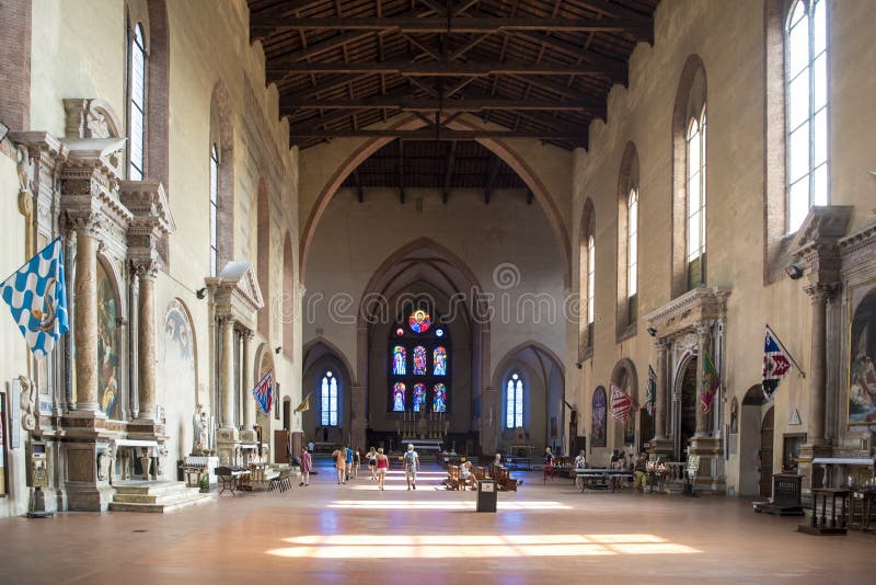 Basilica San Domenico Siena with light and shade in interior of Church, Tuscany, Italy. Basilica San Domenico Siena with light and shade in interior of Church, Tuscany, Italy