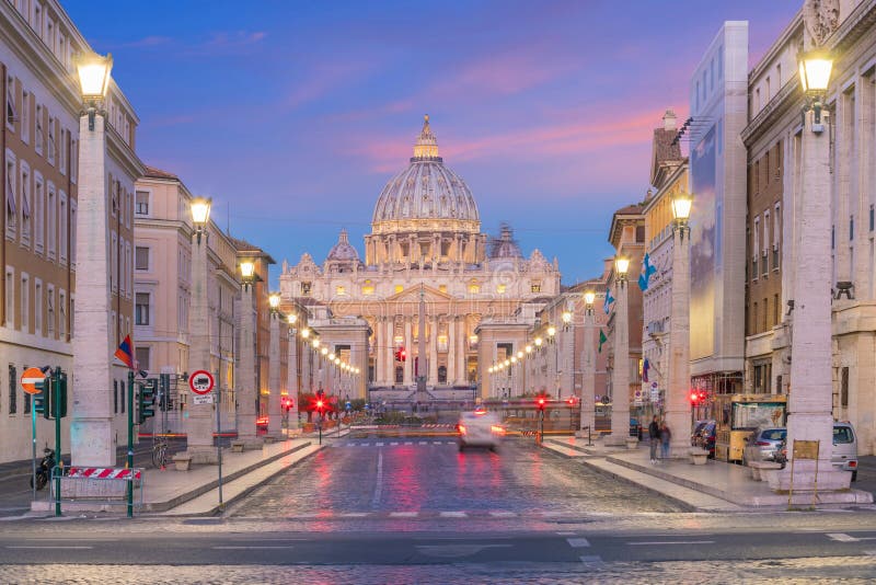 Базилика St Peter, государство Ватикан в Риме Италии стоковые изображения Базилика St Peter, государство Ватикан в Риме Италии стоковые изображения
