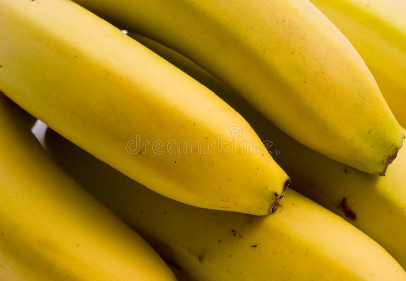 Yellow banana background close up. Yellow banana background close up