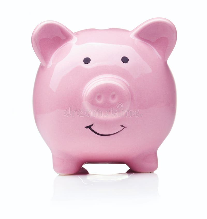 банк изолировал piggy стоковые изображения rf