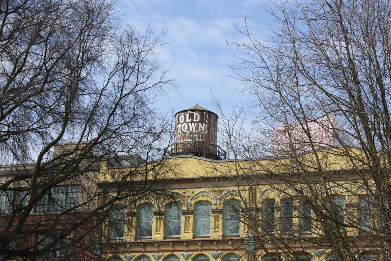 Башня городка Портленда Орегона старая стоковое фото rf Башня городка Портленда Орегона старая стоковое фото rf