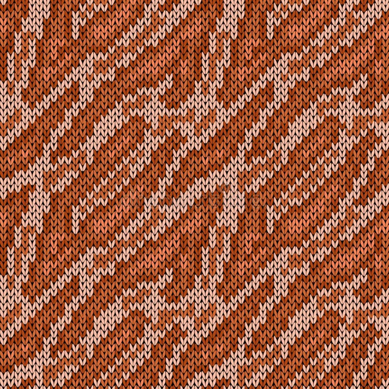 Seamless camouflage background, knitting vector pattern as a fabric texture in various brown hues. Seamless camouflage background, knitting vector pattern as a fabric texture in various brown hues