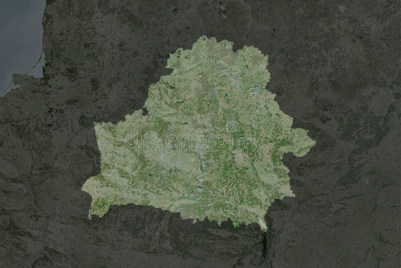Беларусь. Район desaturated. Спутник бесплатная иллюстрация