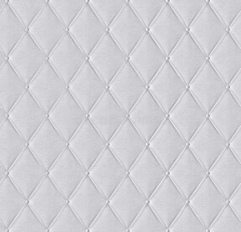 Closeup of White quilted leather tiled texture. Closeup of White quilted leather tiled texture