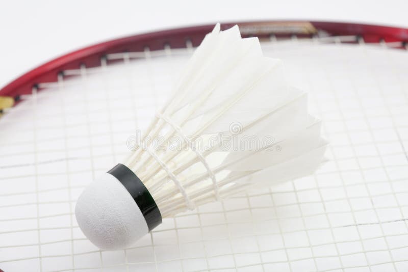 Badminton shuttlecock for sport game on white background. Badminton shuttlecock for sport game on white background.