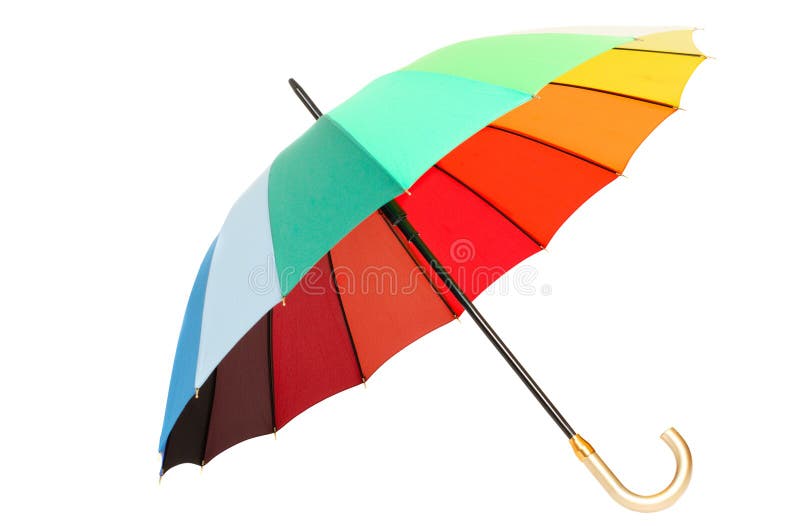 белизна зонтика радуги предпосылки