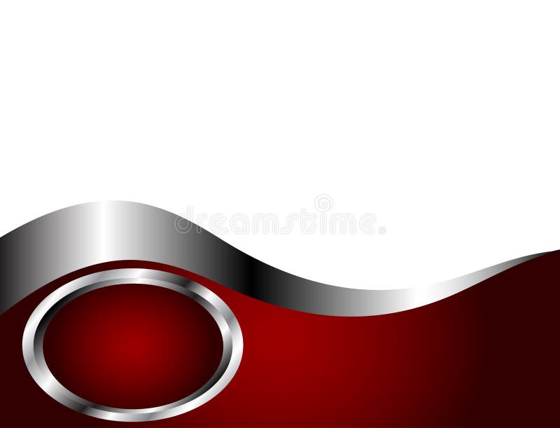 белизна шаблона визитной карточки глубоко - красная серебряная бесплатная иллюстрация