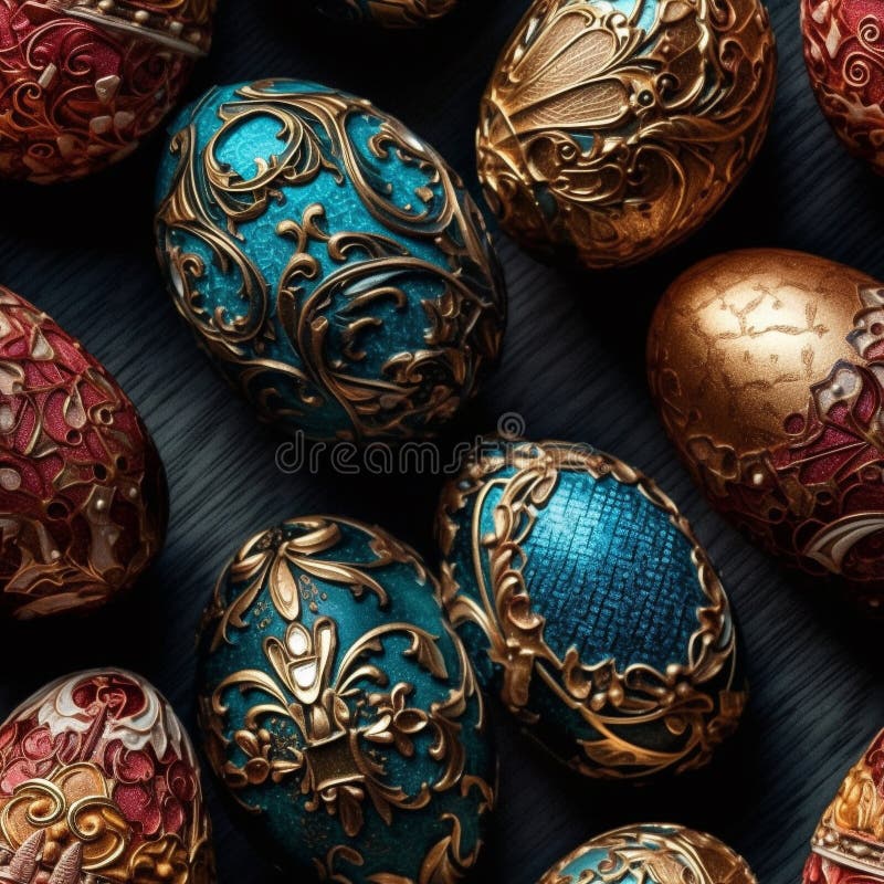 бесшовная фоновая декоративная тема пасхальных яиц бесплатная иллюстрация