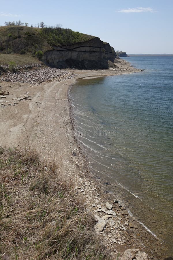Бечевник на озере Sakakawea стоковое изображение Бечевник на озере Sakakawea стоковое изображение