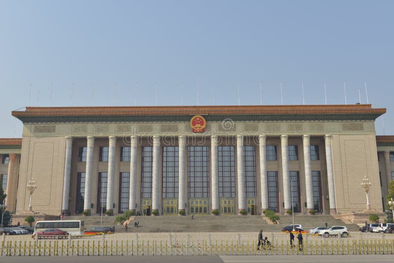 The Great Hall of the People is a state building located at the western edge of Tiananmen Square in Beijing. It is used for legislative and ceremonial activities by the People's Republic of China (PRC) government and the ruling Communist Party of China. The Great Hall functions as the meeting place for the full sessions of the Chinese parliament, the National People's Congress(NPC), which occurs every year during March along with the national session of the Chinese People's Political Consultative Conference (CPPCC), a political advisory body. It is also the meeting place of the National Congress of the Communist Party of China, which, since 1982, has occurred once every five years. The Great Hall is also used for many special events, including national level meetings of various social and political organisations, large anniversary celebrations, as well as the memorial services for former leaders. The Great Hall of the People is also a popular attraction in the city frequented by tourists visiting the capital. The Great Hall of the People is a state building located at the western edge of Tiananmen Square in Beijing. It is used for legislative and ceremonial activities by the People's Republic of China (PRC) government and the ruling Communist Party of China. The Great Hall functions as the meeting place for the full sessions of the Chinese parliament, the National People's Congress(NPC), which occurs every year during March along with the national session of the Chinese People's Political Consultative Conference (CPPCC), a political advisory body. It is also the meeting place of the National Congress of the Communist Party of China, which, since 1982, has occurred once every five years. The Great Hall is also used for many special events, including national level meetings of various social and political organisations, large anniversary celebrations, as well as the memorial services for former leaders. The Great Hall of the People is also a popular attraction in the city frequented by tourists visiting the capital.