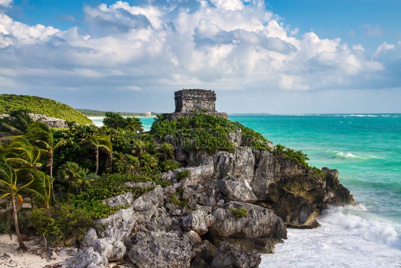 Бог виска ветров - Tulum, Мексики стоковое фото Бог виска ветров - Tulum, Мексики стоковое фото