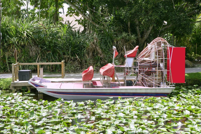 Everglades airboat in South Florida, National Park. Everglades airboat in South Florida, National Park