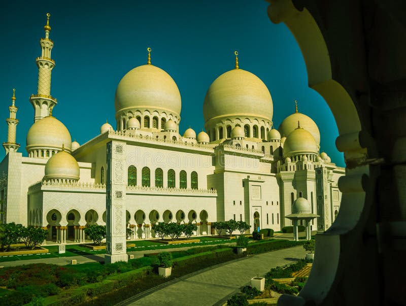 Большая мечеть шейха заеда стоковые изображения