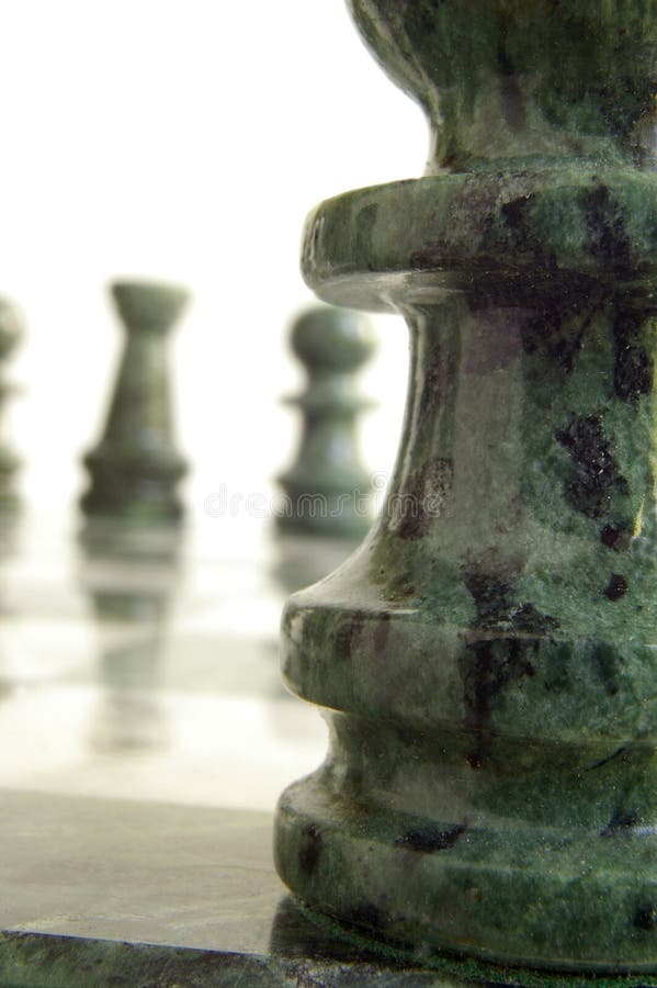 Chess pieces closeup and far. Chess pieces closeup and far