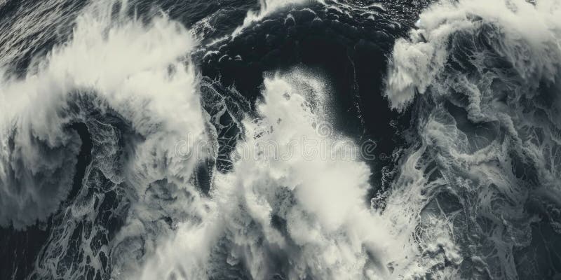 Большая черная волна стоковое изображение rf