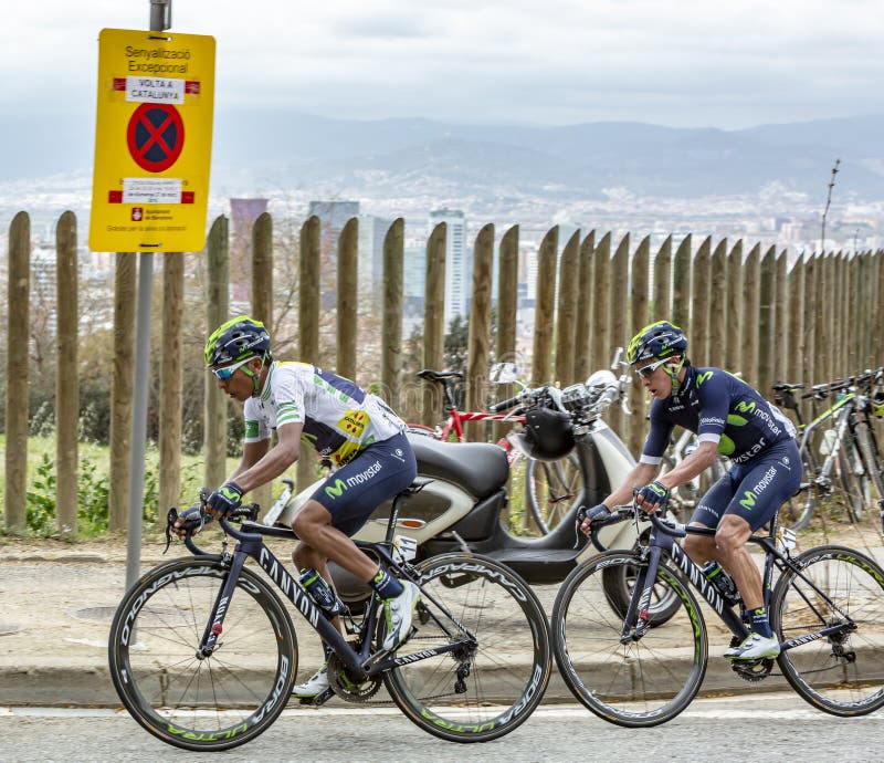 Братья Quintana - Вольта Ciclista Catalunya 2016 стоковое фото rf Братья Quintana - Вольта Ciclista Catalunya 2016 стоковое фото rf