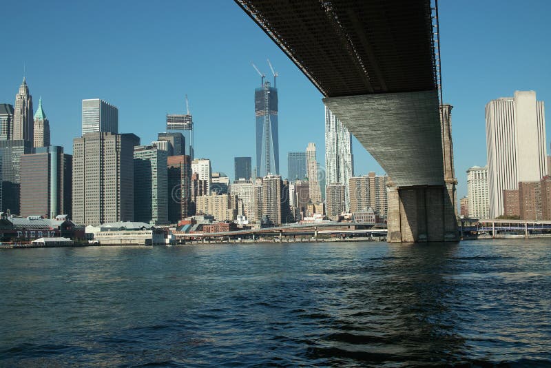 Бруклинский мост и Манхаттан New York стоковые изображения rf Бруклинский мост и Манхаттан New York стоковые изображения rf
