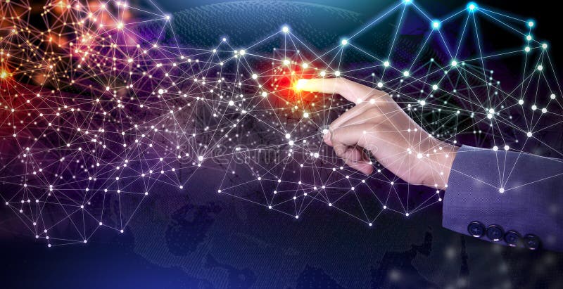 Будущая беспроводная концепция AI связи: Искусственный интеллект стоковые изображения Будущая беспроводная концепция AI связи: Искусственный интеллект стоковые изображения