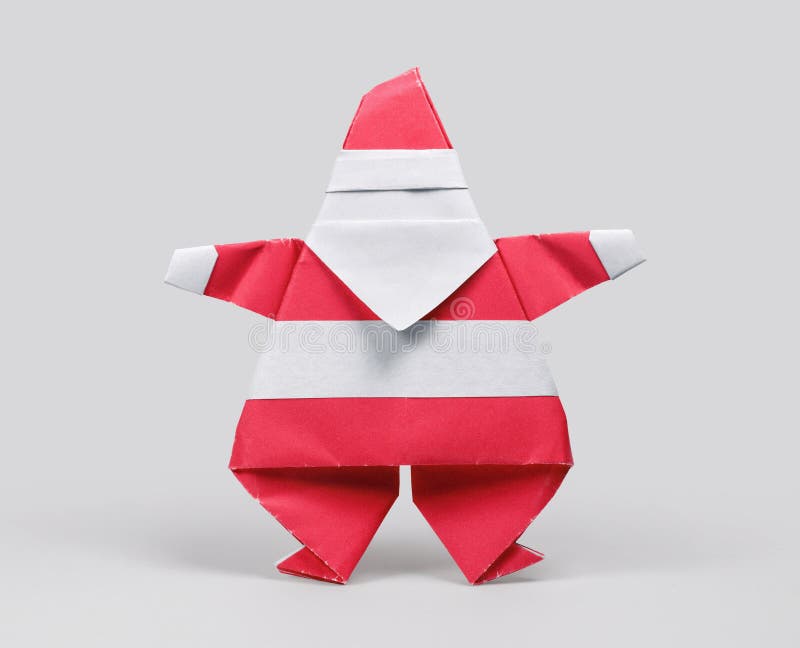 Бумага Санта Клаус Origami стоковое изображение rf Бумага Санта Клаус Origami стоковое изображение rf