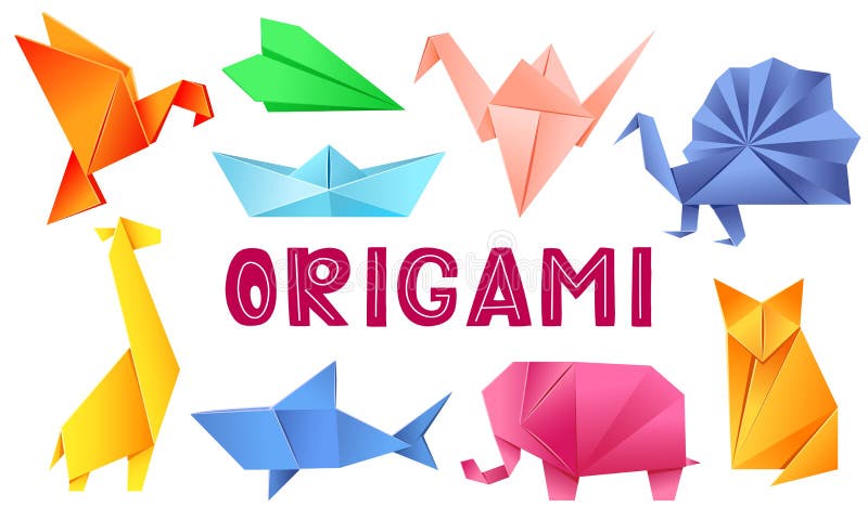 Схема модульного оригами Павлин из цветной бумаги с фото