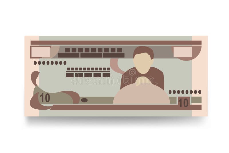 бумажные деньги 10%. векторная иллюстрация. банкноты с этиопией. иллюстрация штока