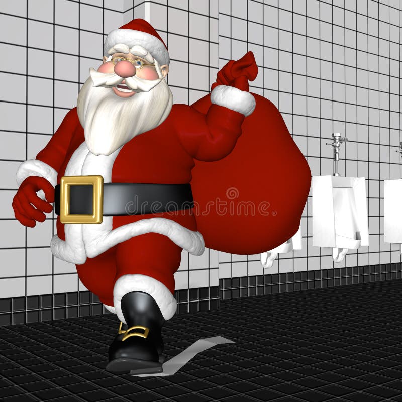 бумажный туалет santa бесплатная иллюстрация бумажный туалет santa бесплатная иллюстрация