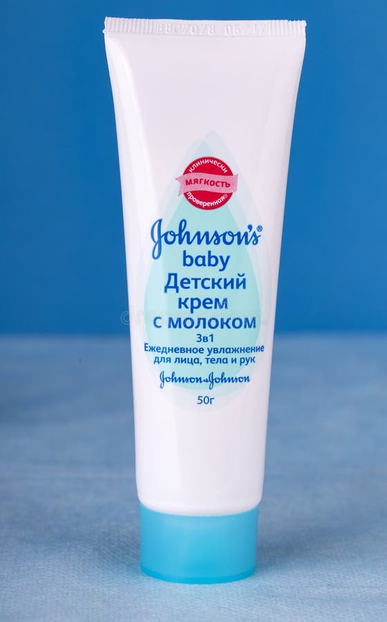 Бутылка лосьона младенца Johnson & Johnson