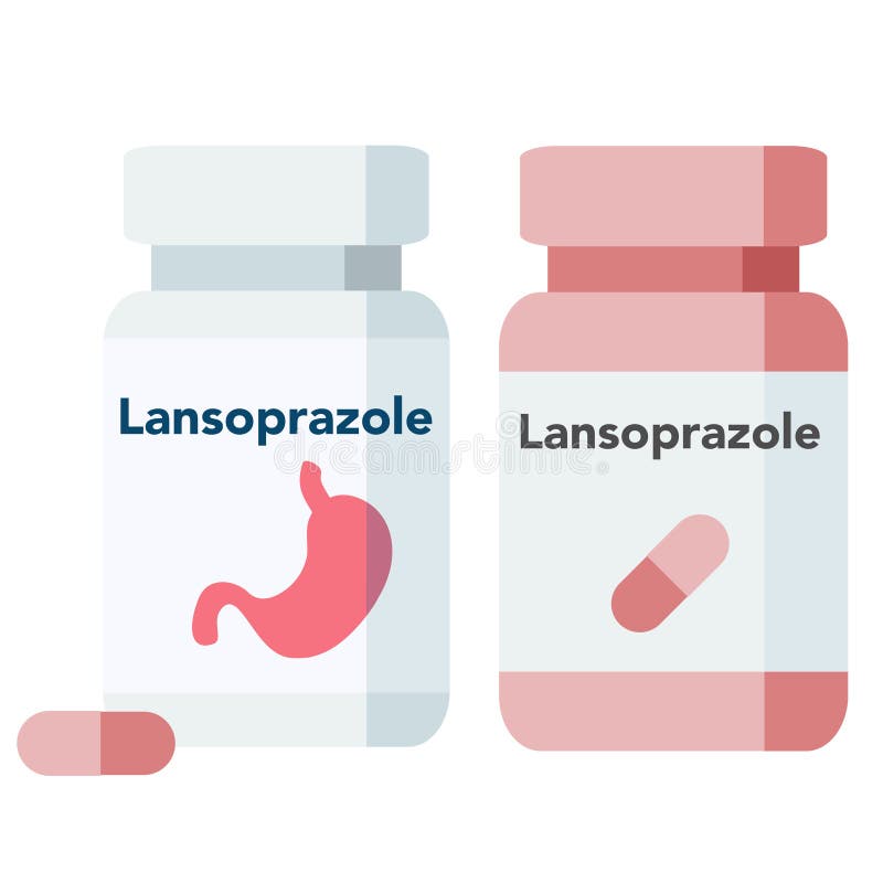 Бутылка таблеток, лансопразол - это лекарство, которое препятствует .