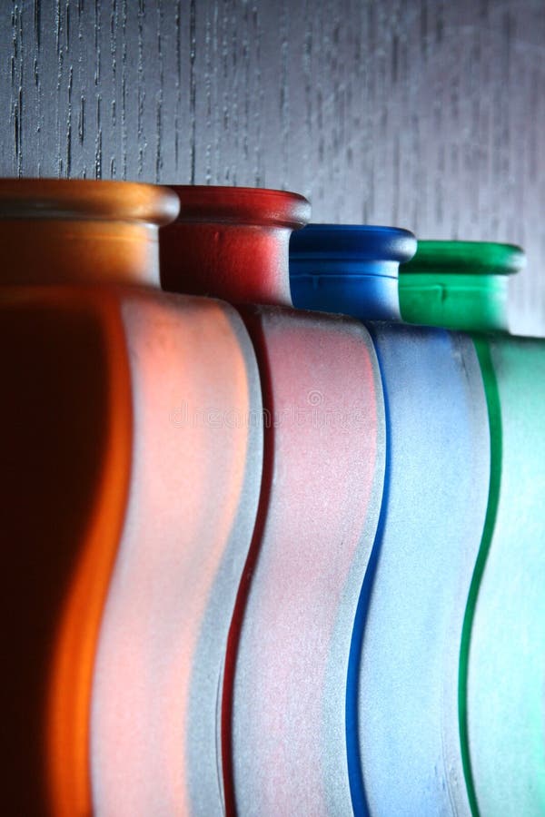 Bottles isolated on the table. Bottles isolated on the table