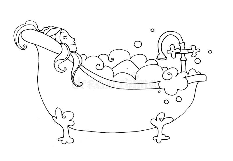 ванна иллюстрация штока. иллюстрации насчитывающей свободно - 8438276